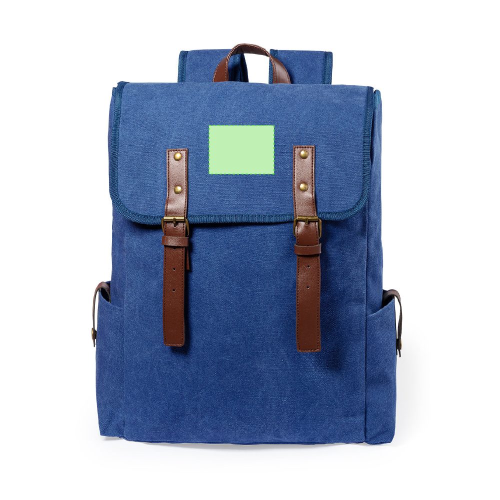 Druckskizze für Laptop Rucksack aus Kunstleder, 10 Zoll Snorlax – Zentriert auf der Klappe