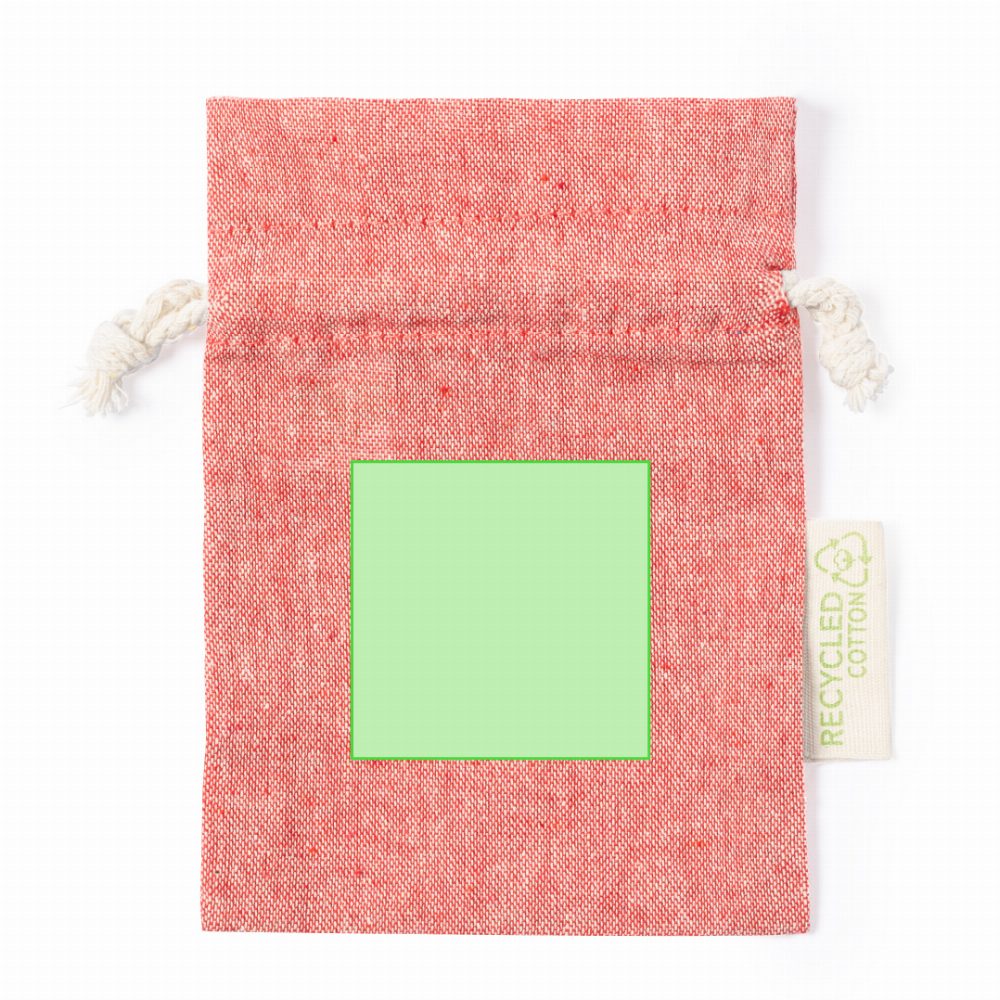 Branding diagram for Recycled cotton drawstring bags Dratinix – Page A