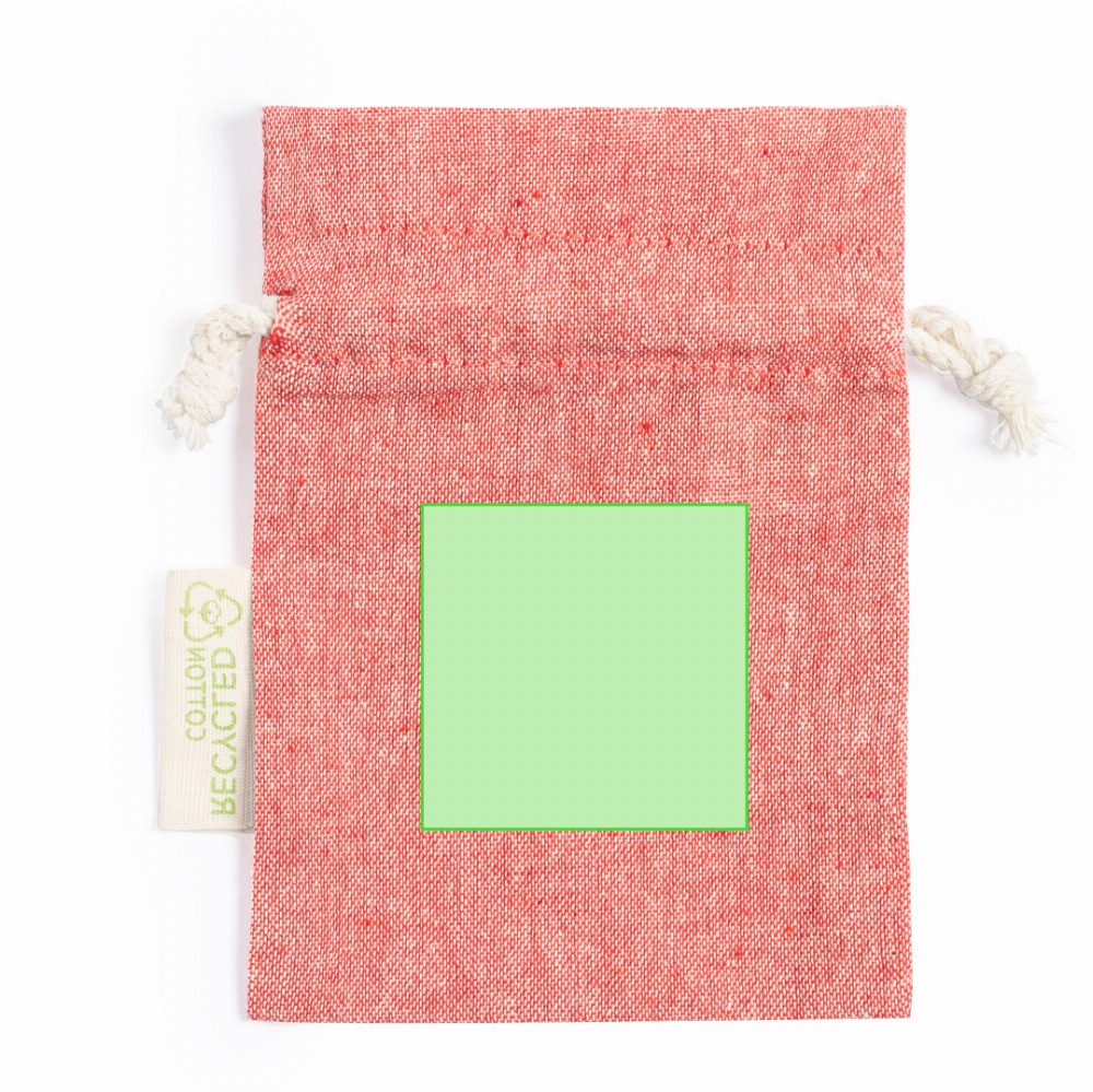 Branding diagram for Recycled cotton drawstring bags Dratinix – Page B