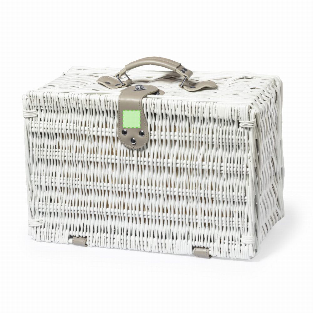 Branding diagram for Picnic refrigerating basket with cutlery and dishes Midland – In the closing flap
