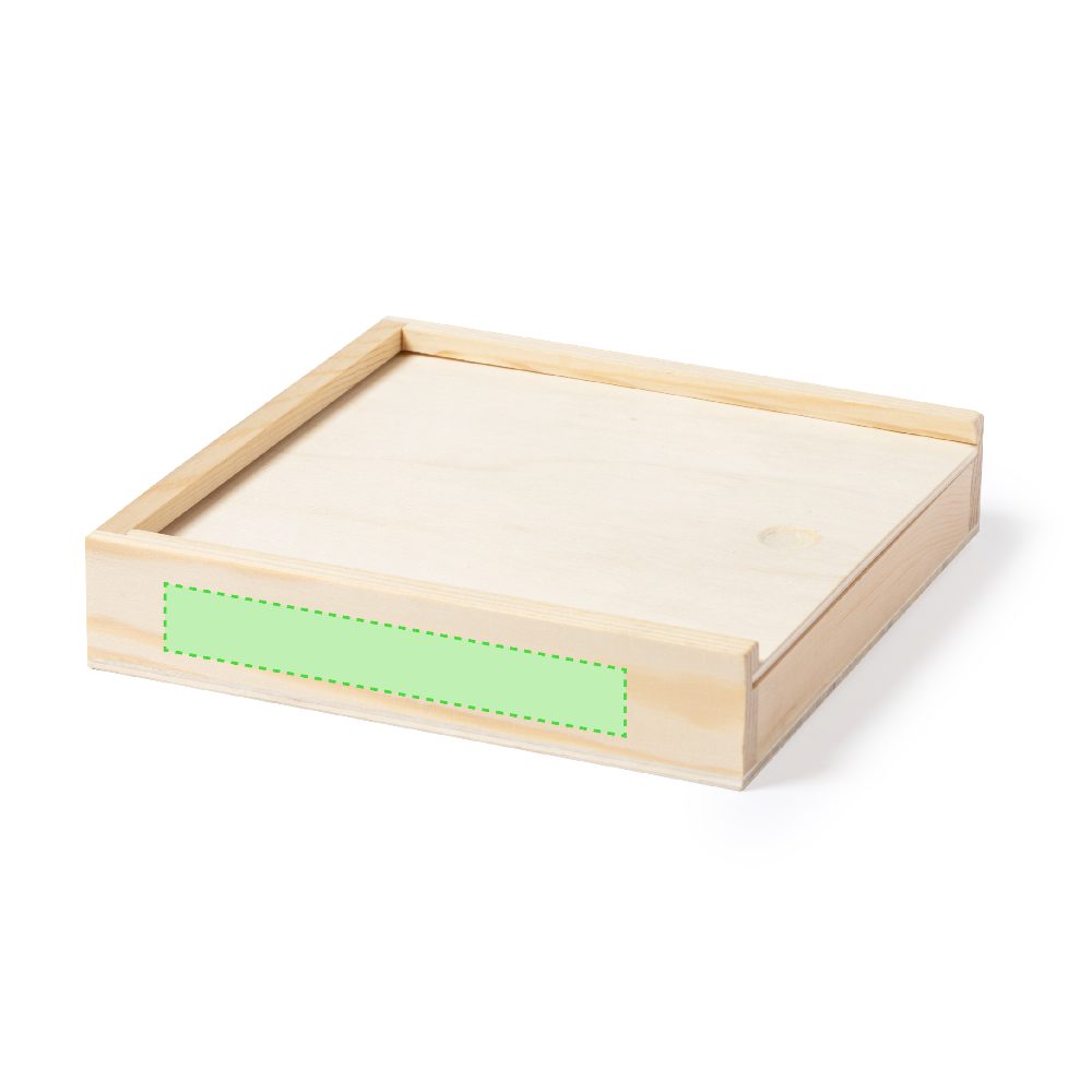 Branding diagram for Wooden puzzle with 13 pieces Charlis – On the side,