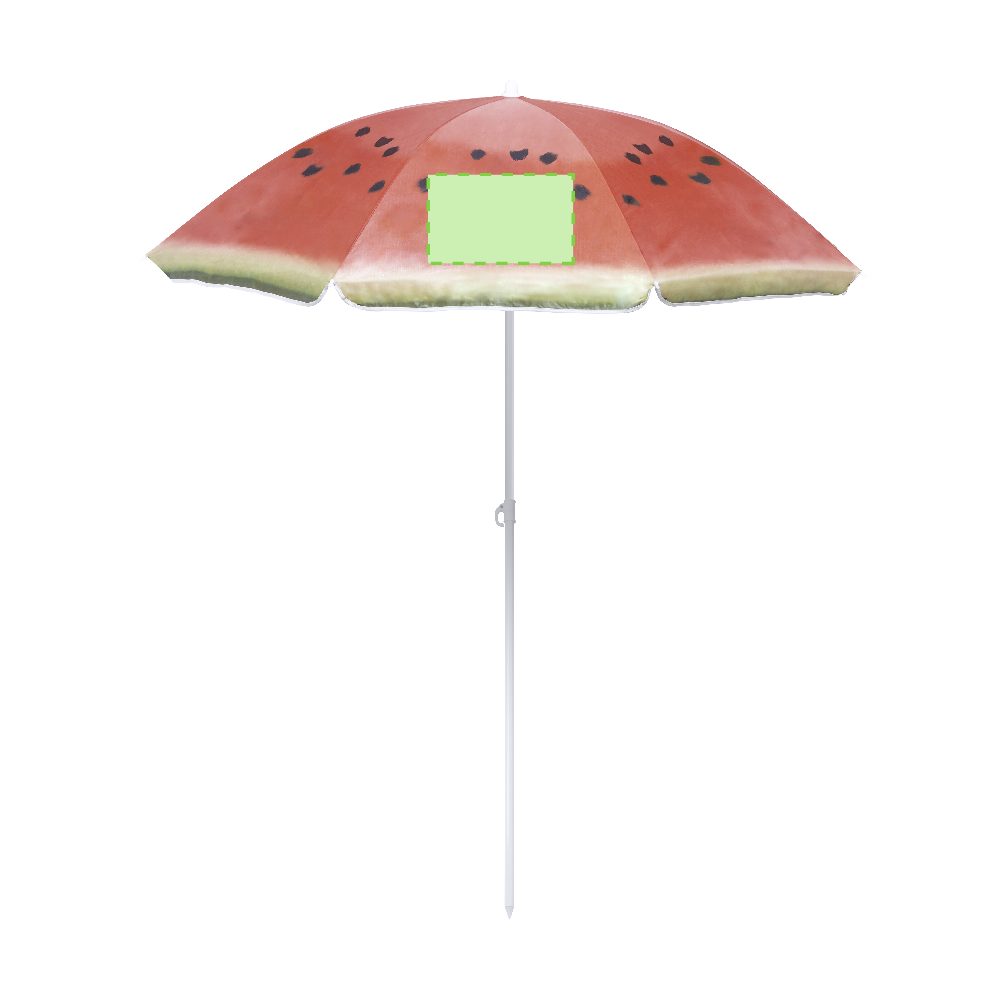 Branding diagram for Sun umbrella Chaptan Watermelon – In a panel of the screen