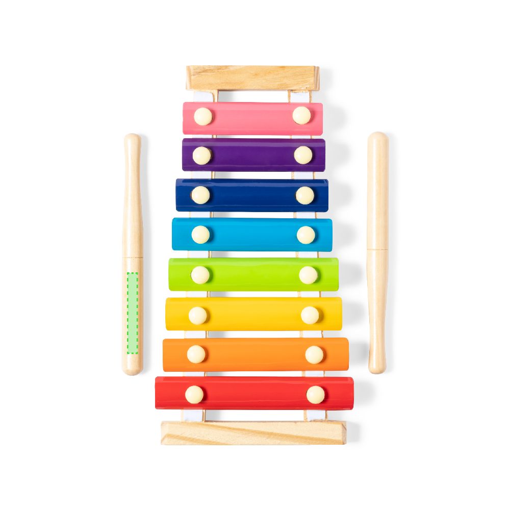 Branding diagram for Xylophone of wood Nultyn – Rods 1 side A