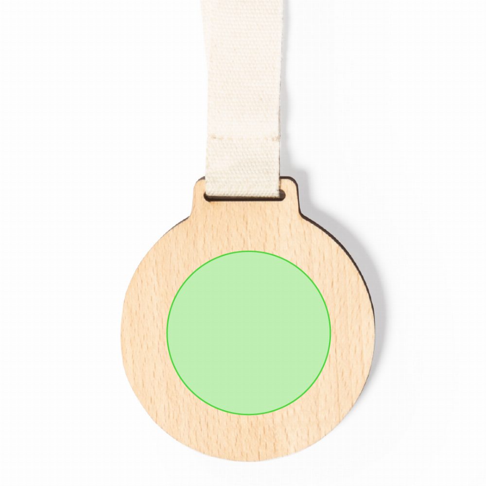 Branding diagram for Wooden medal Guster – Area 3