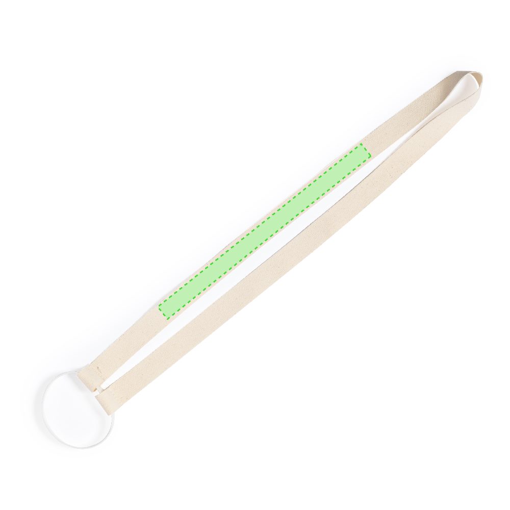 Branding diagram for Beverage bracket cotton key band Felin – On the outer strip