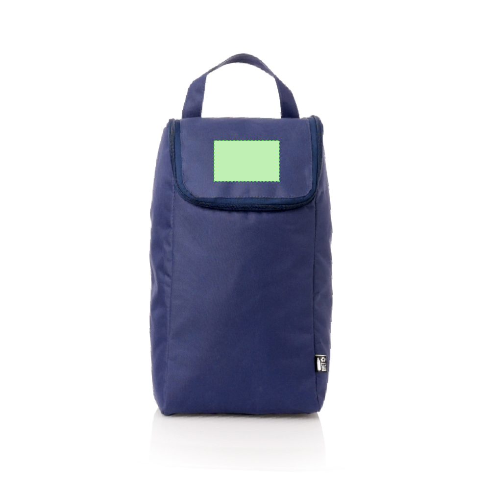 Branding diagram for Shoe bag from RPET Helanor – Centered covers