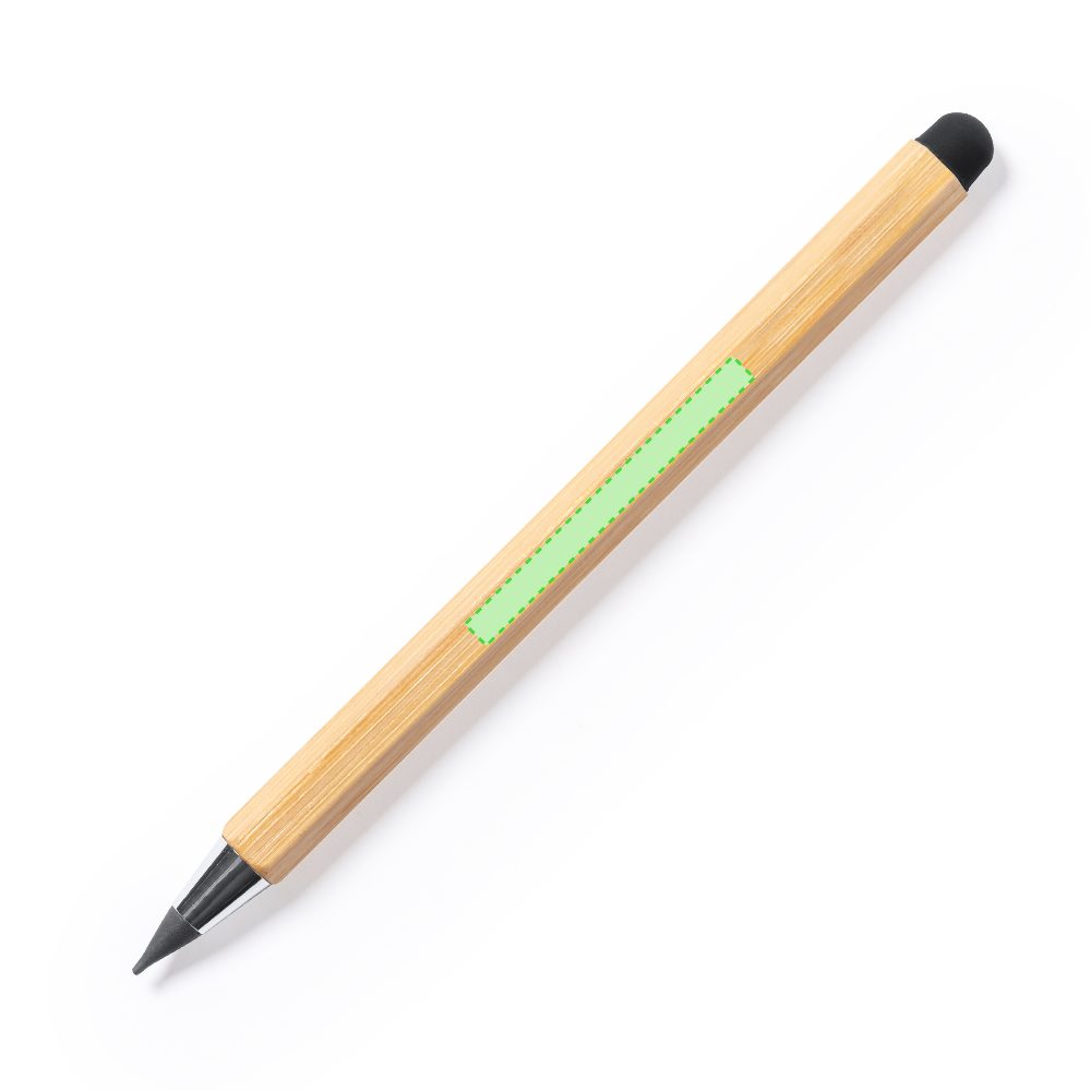 Branding diagram for Multifunctional pencil with eternal mine made of bamboo Suriak – Body Side A
