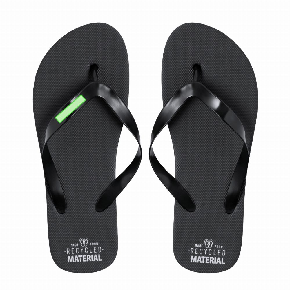 Branding diagram for Flip flops Tapiok – outer band of the left flip-flop