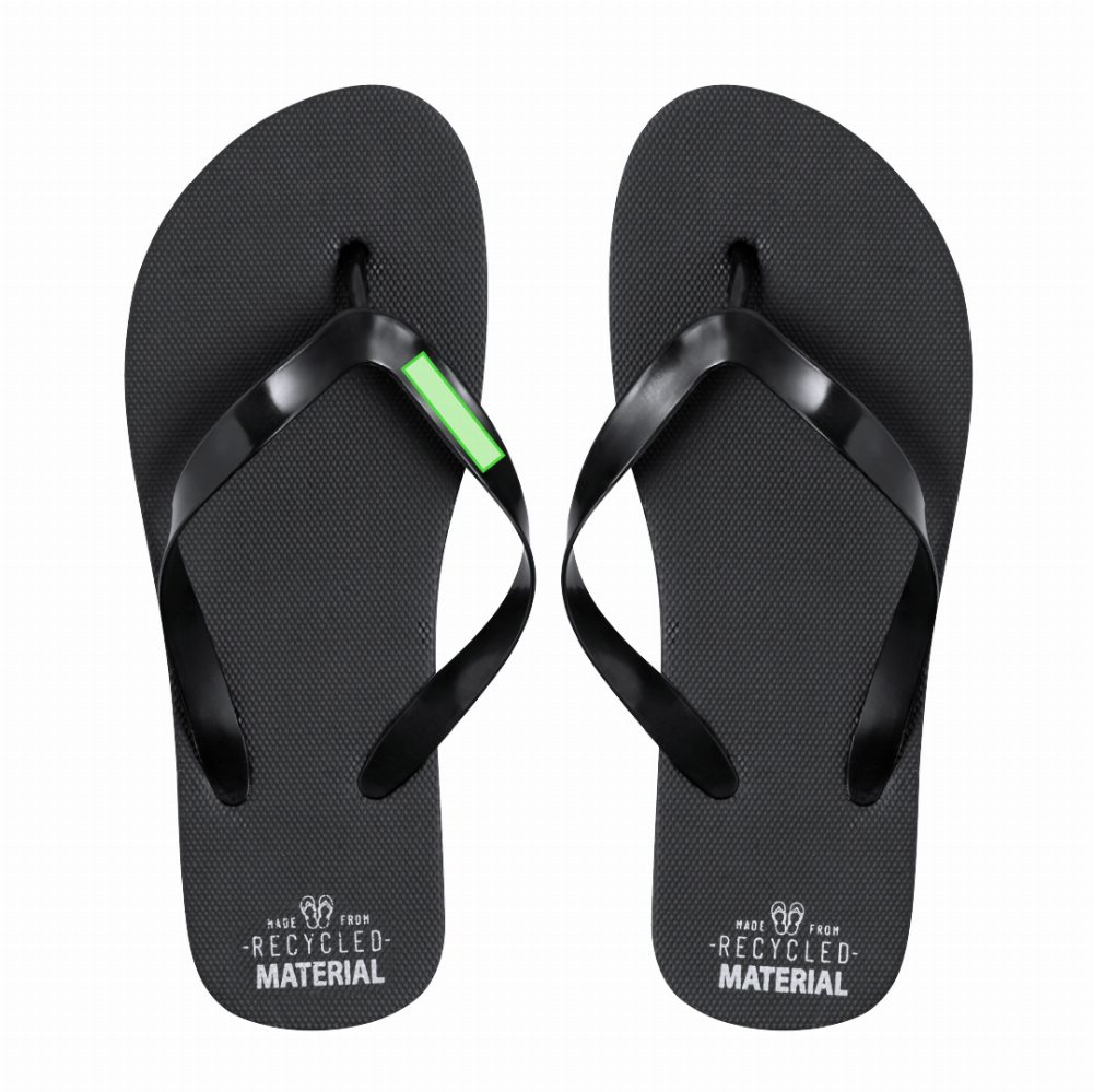 Branding diagram for Flip flops Tapiok – inner band of the left flip-flop