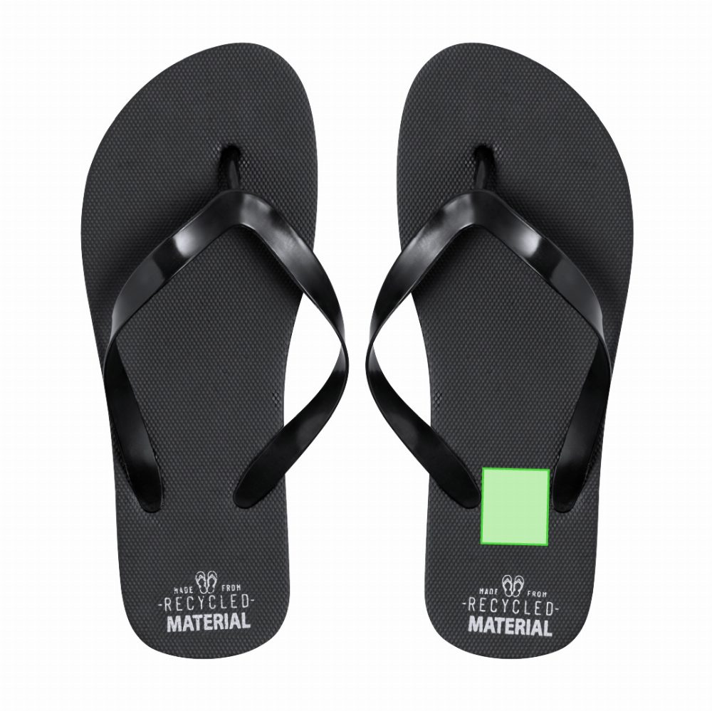 Branding diagram for Flip flops Tapiok – Heel of the right flip-flop