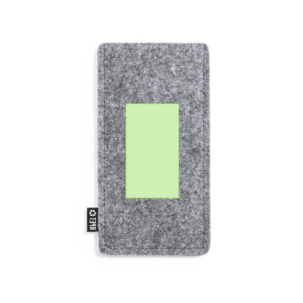 Branding diagram for Glasses case made of RPET felt Kalermix – Side B, central