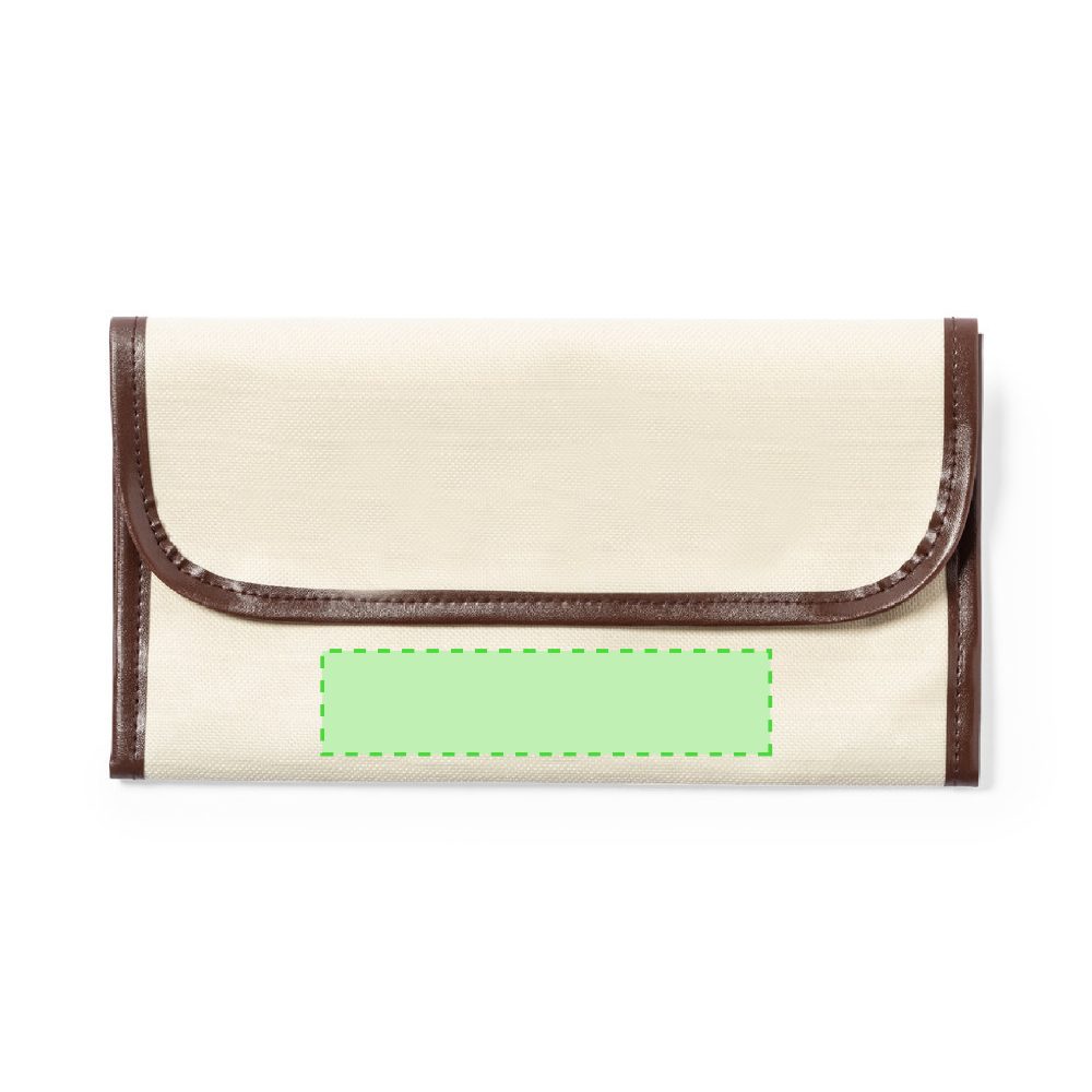 Branding diagram for Travel Documents Organizer Farrel – Beneath the closing flap