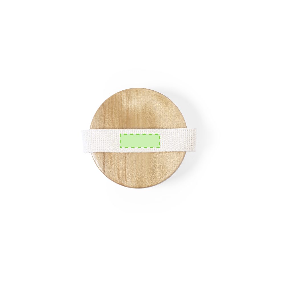 Branding diagram for Massage and peeling brush of wood Ruck – In hand grip
