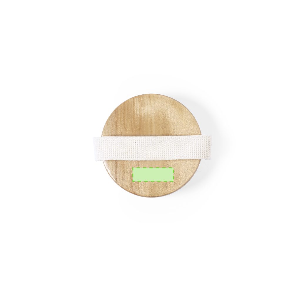 Branding diagram for Massage and peeling brush of wood Ruck – Lower area