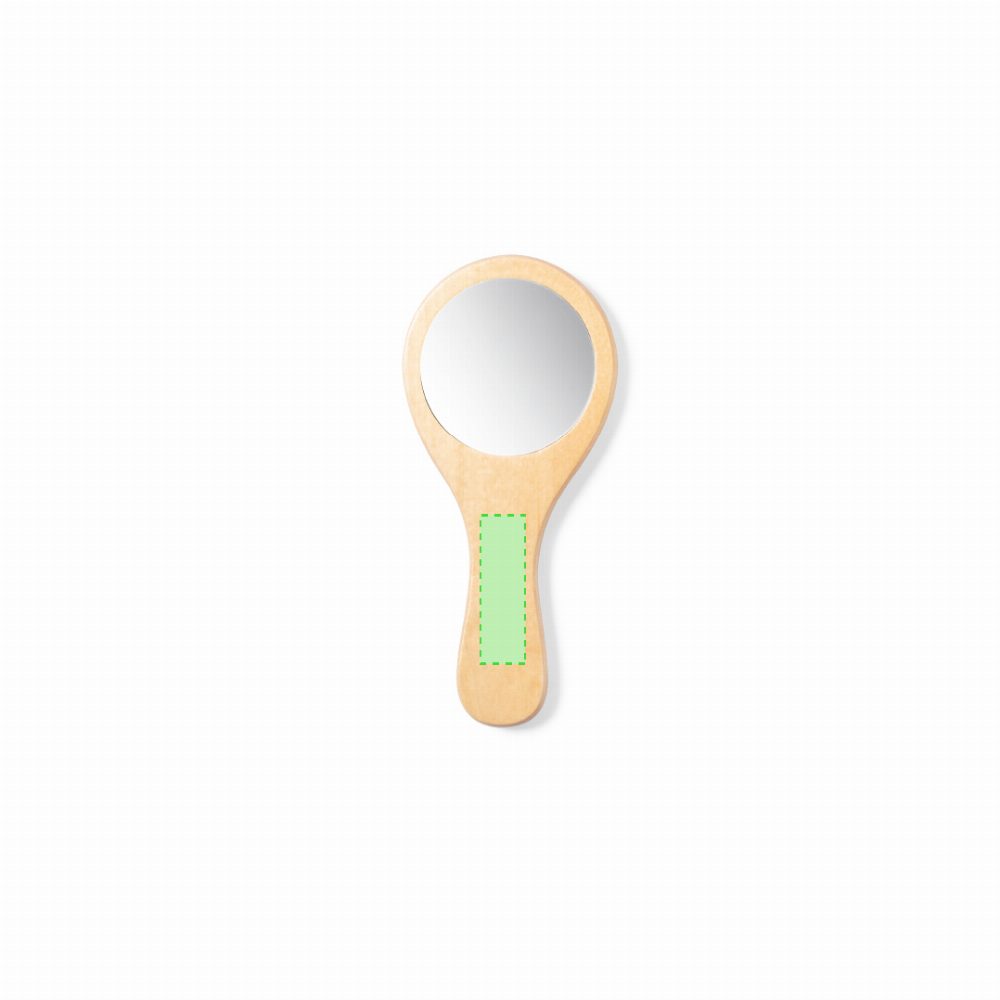 Branding diagram for Hair Care Set with Brush and Mirror Dianex – Mirror handle