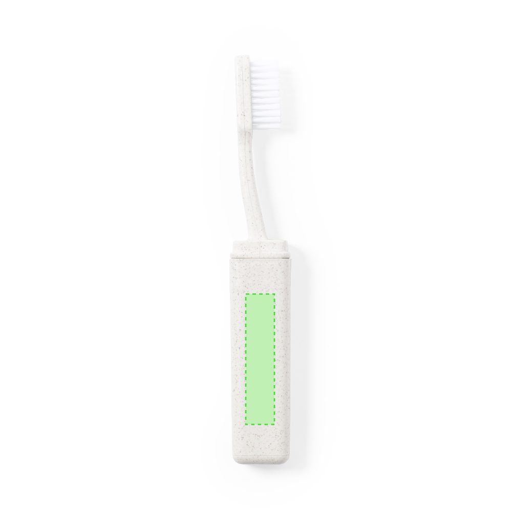 Branding diagram for Toothbrush of wheat straw Duncan – Centered handle