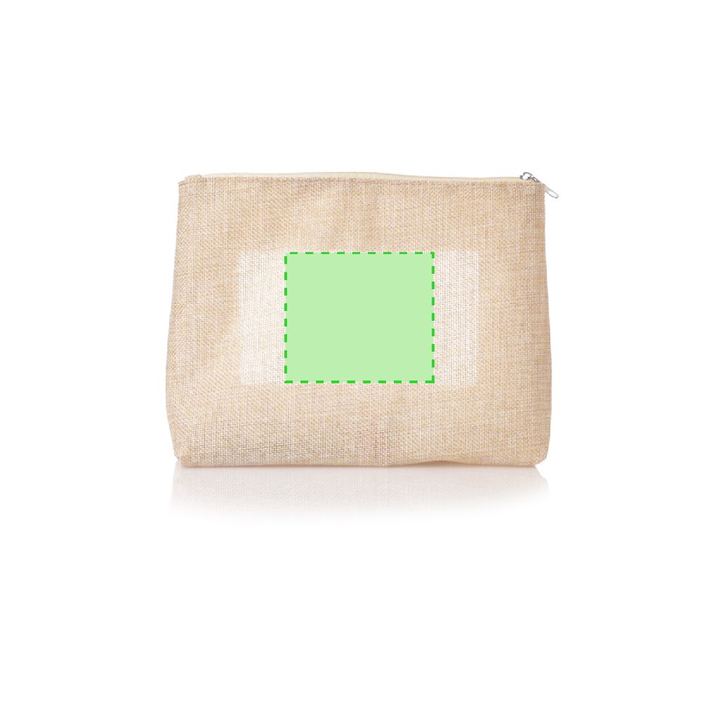 Branding diagram for Cosmetic bag Flumit – Rear
