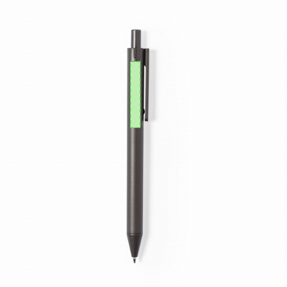 Branding diagram for Ballpoint pens of coffee fibres, with printing mechanism Bropex – Area 1