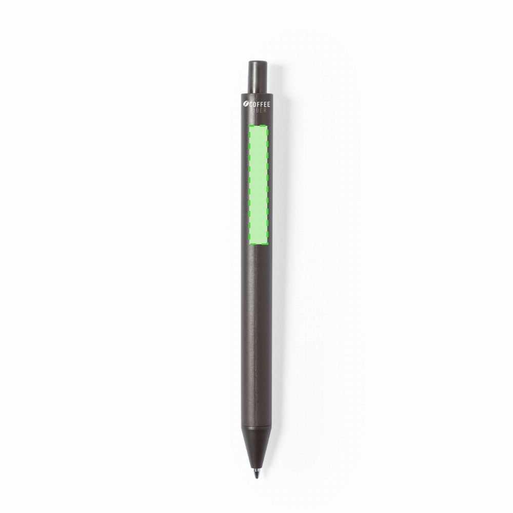 Branding diagram for Ballpoint pens of coffee fibres, with printing mechanism Bropex – Area 3
