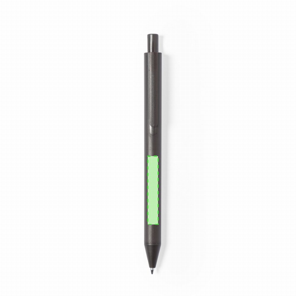 Branding diagram for Ballpoint pens of coffee fibres, with printing mechanism Bropex – Area 4