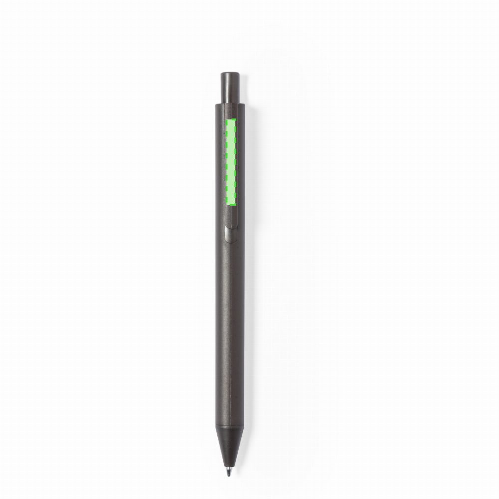 Branding diagram for Ballpoint pens of coffee fibres, with printing mechanism Bropex – Area 5