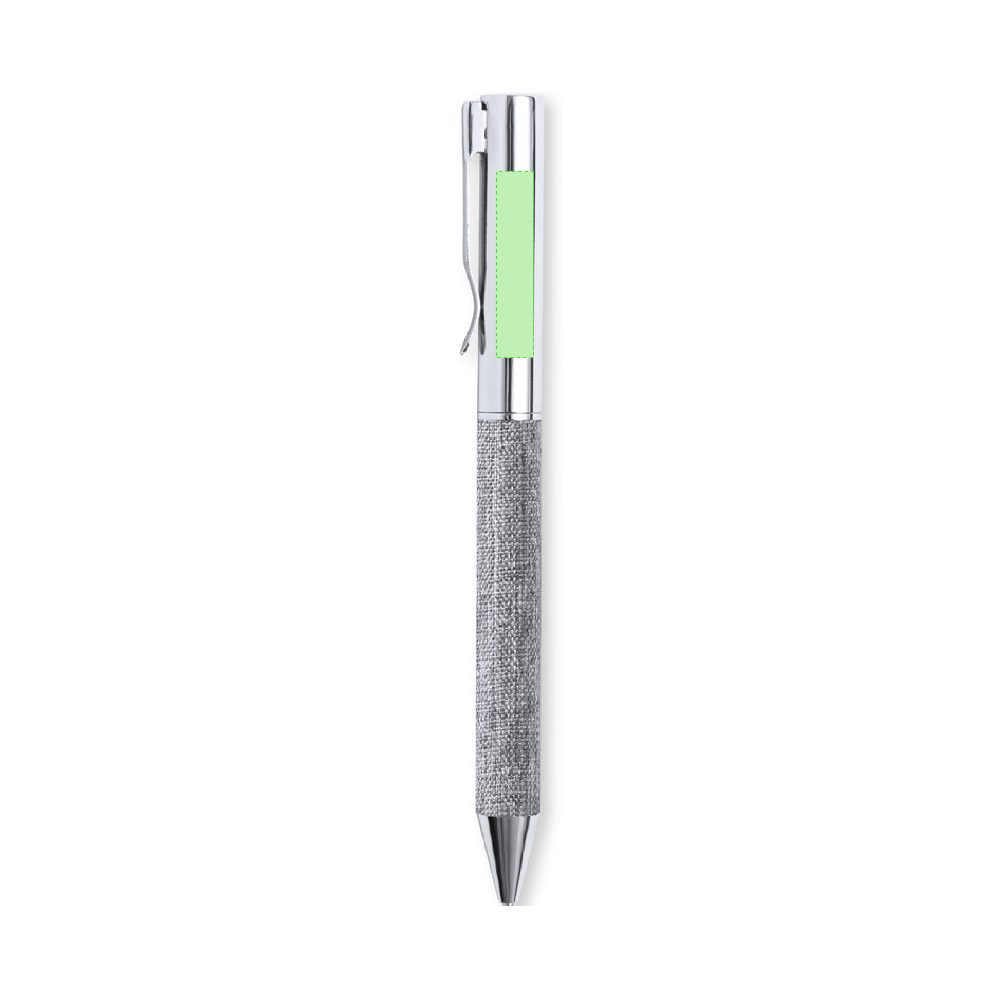 Branding diagram for Ballpoint pens of RPET, with rotating mechanism Higolf – Area 1