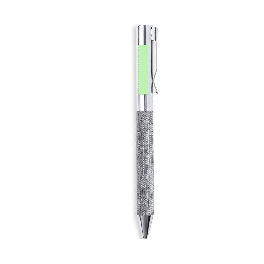 Branding diagram for Ballpoint pens of RPET, with rotating mechanism Higolf – Area 2