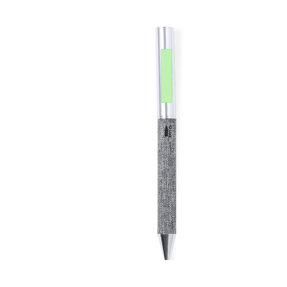 Branding diagram for Ballpoint pens of RPET, with rotating mechanism Higolf – Area 3