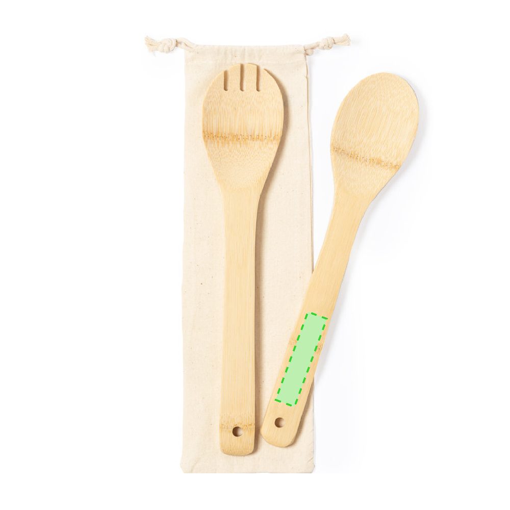 Druckskizze für Salatbesteck Set Berter – Im Handgriff der Gabel