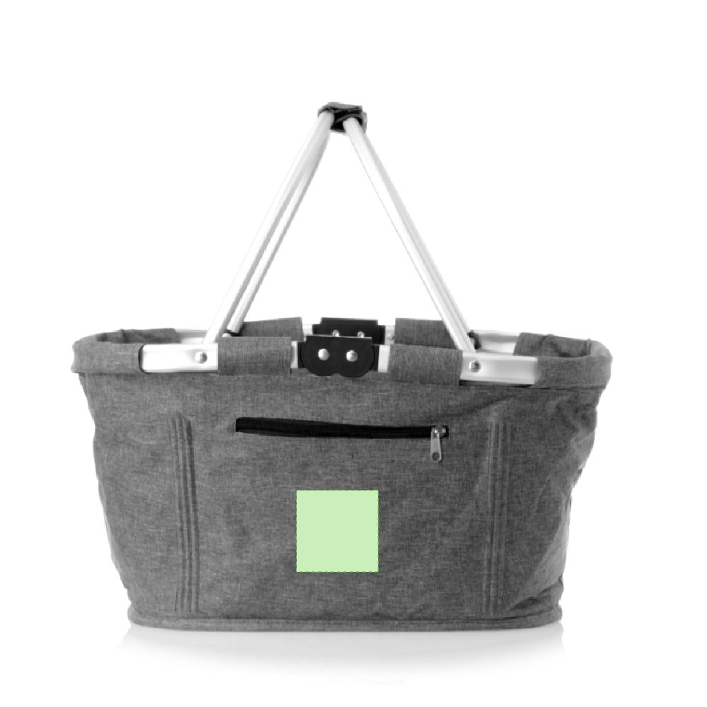 Branding diagram for Shopping bag from RPET Dorothy – Front pocket