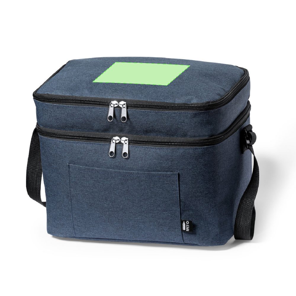 Branding diagram for Cooling bag made of RPET Teindor – Cover, central