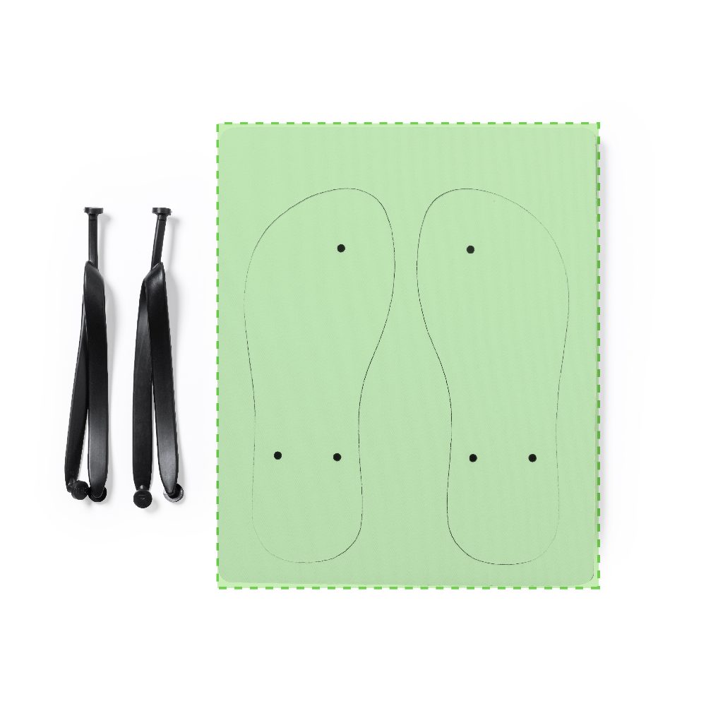 Branding diagram for Flip flops for sublimation printing Badrak – Men's size