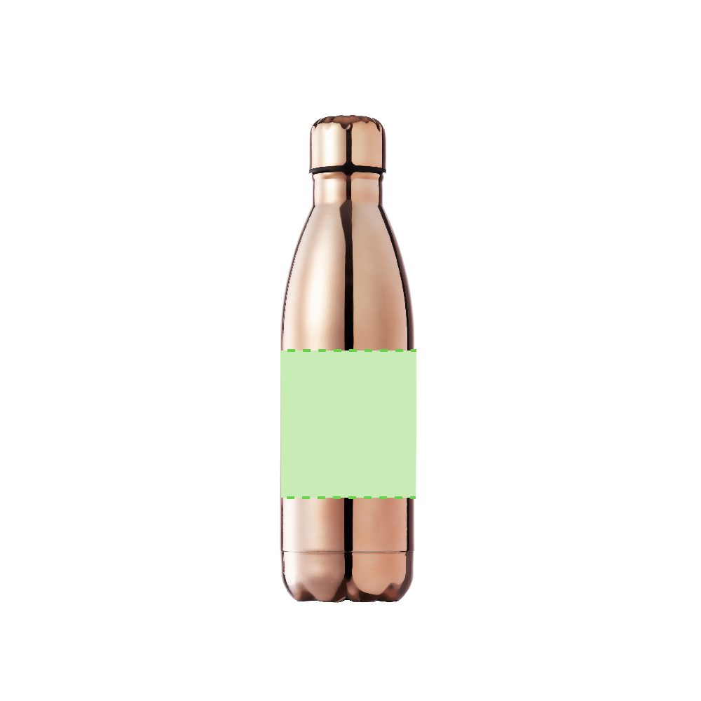 Branding diagram for Stainless steel drinking bottle, 790 ml Adbel – Around the body