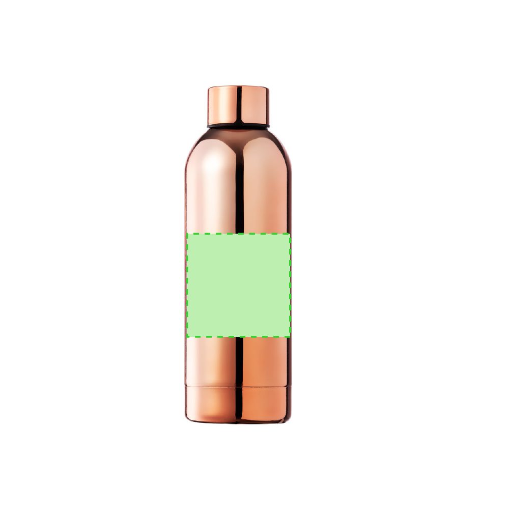 Branding diagram for Stainless steel drinking bottle 750 ml Filix – Front, central