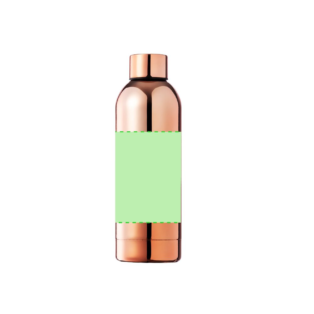 Branding diagram for Stainless steel drinking bottle 750 ml Filix – Around the body