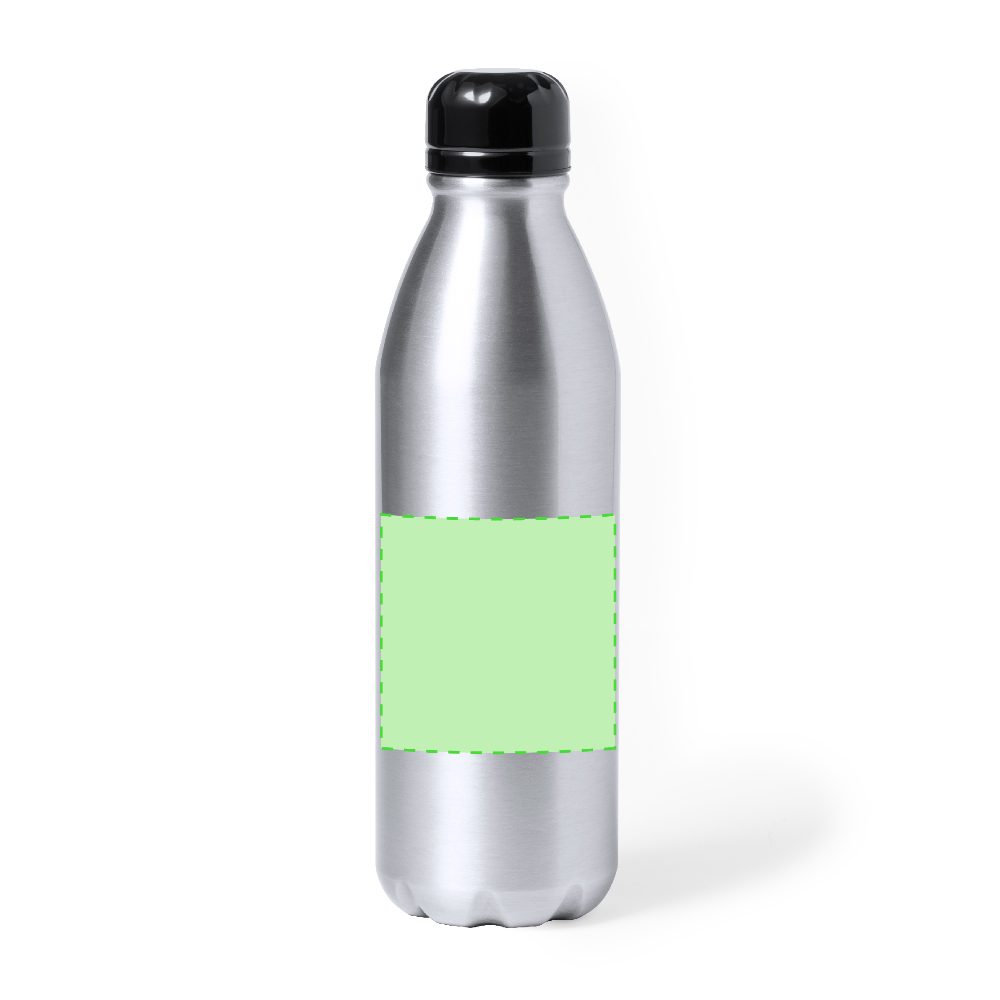 Branding diagram for Recycled aluminium drinking bottle, 750 ml Kristum – Front, central