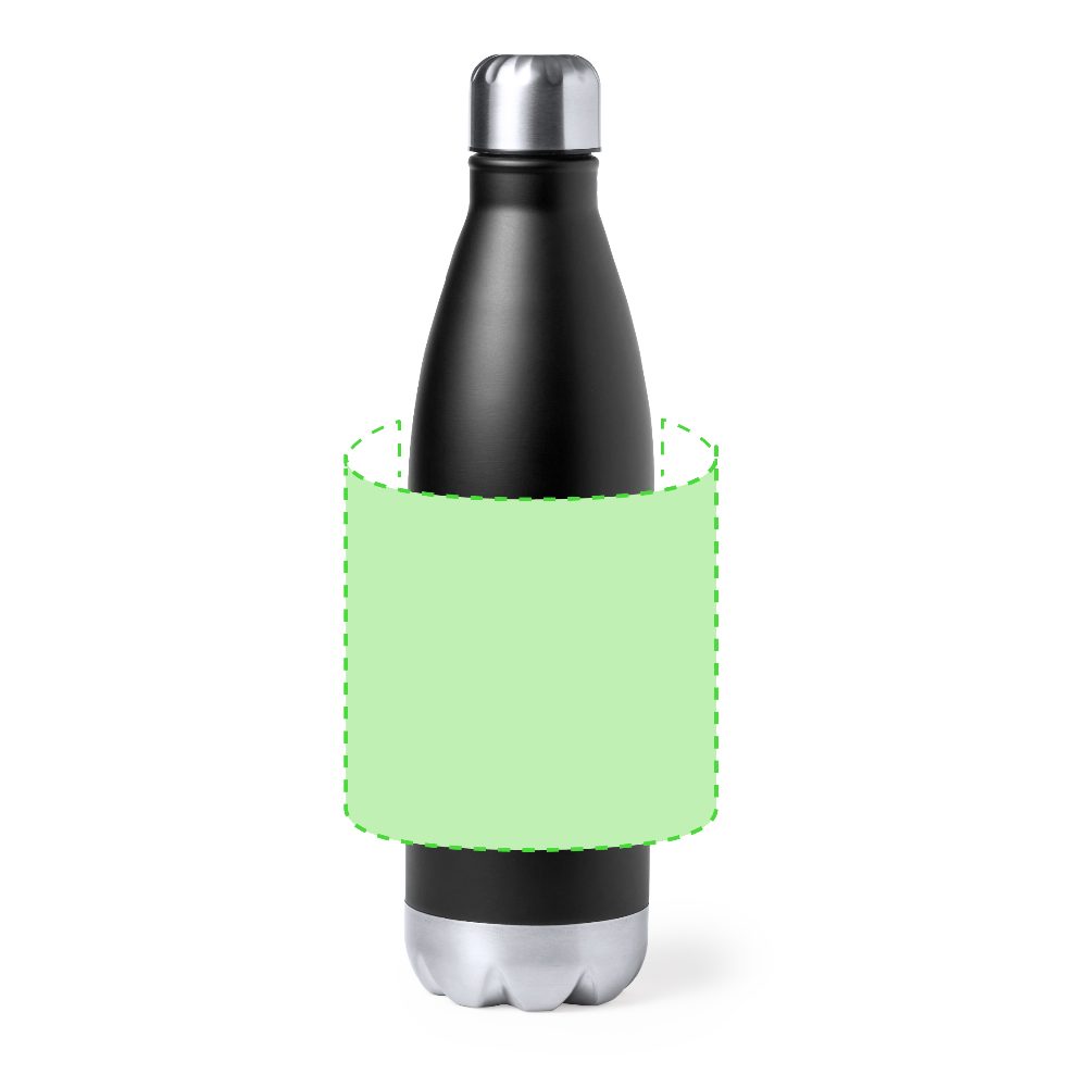 Branding diagram for Stainless steel thermal bottle 750 ml Willy – Around the body