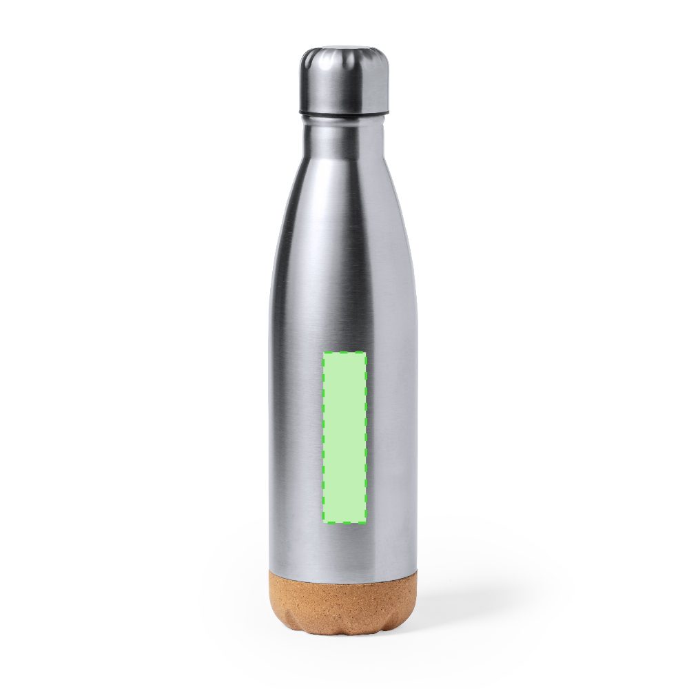 Branding diagram for Stainless steel drinking bottle 750 ml Kraten – Front