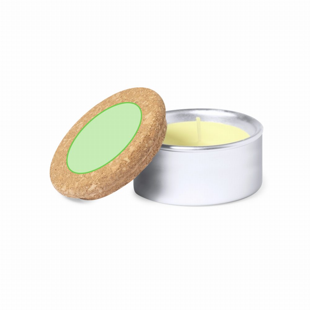 Branding diagram for Aluminium scented candle Suyen – Centered covers
