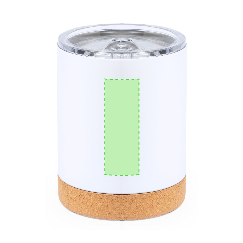 Branding diagram for Thermocup for sublimation printing of stainless steel, 330 ml Wifly – Front, central