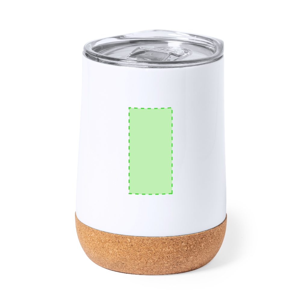 Druckskizze für Thermobecher für Sublimationsdruck aus Edelstahl, 330 ml Barker – Auf der Vorderseite des Bechers