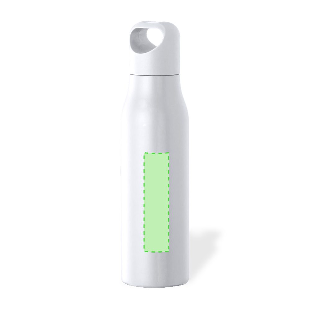 Branding diagram for Stainless steel drinking bottle, 850 ml Tocker – Front, central