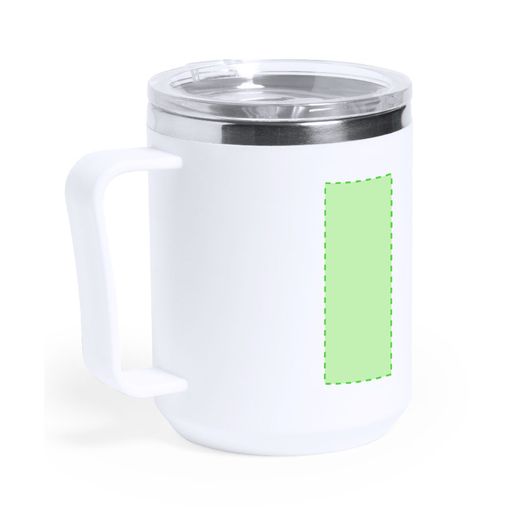 Branding diagram for Thermocup of stainless steel, 350 ml Tikam – Area 3