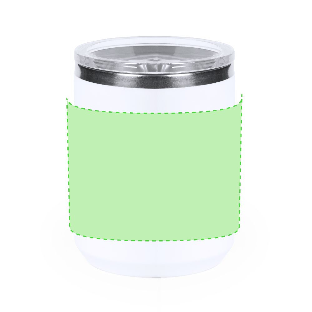 Branding diagram for Thermocup of stainless steel, 350 ml Tikam – Area 1