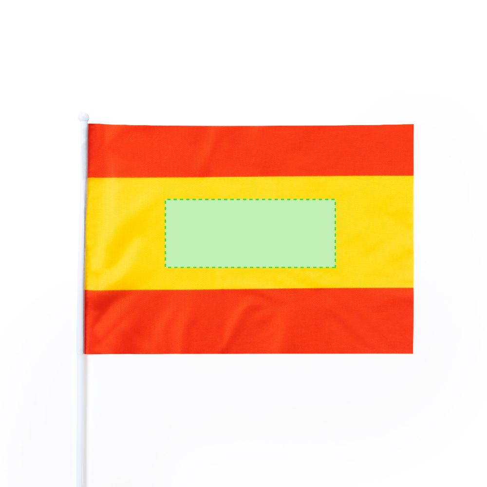 Druckskizze für Spanien Handflagge Saraik Spanien – Konzentriert sich auf die gelben Streifen