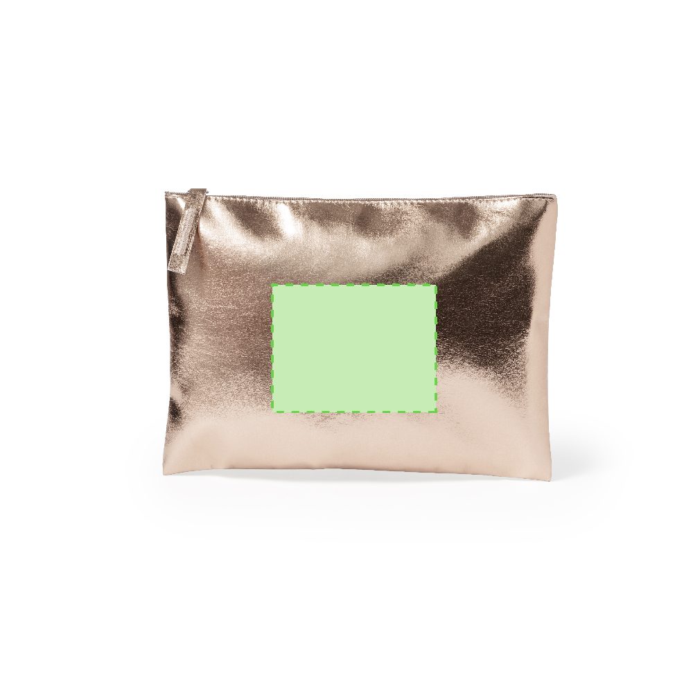 Branding diagram for Cosmetic bag of artificial leather Darak – Central marking surface