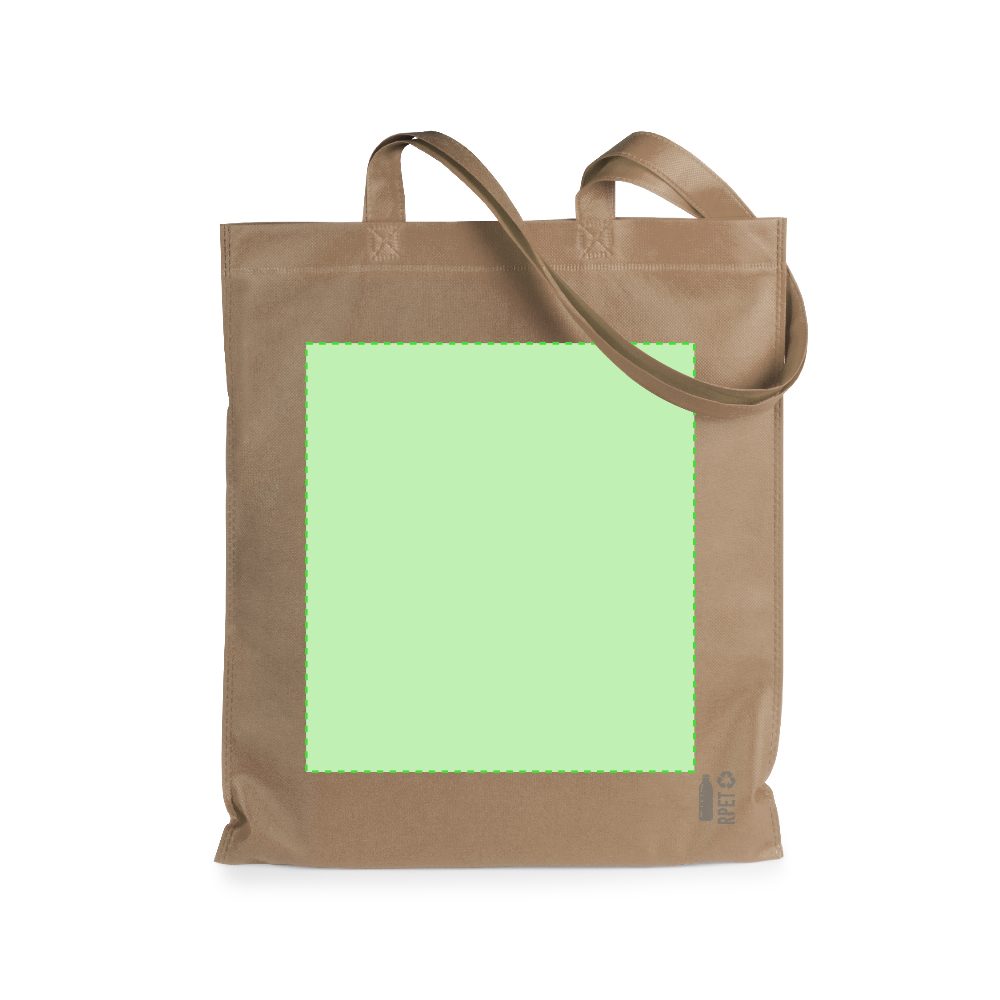Branding diagram for Shopping bag from RPET Mariek – Central marking surface