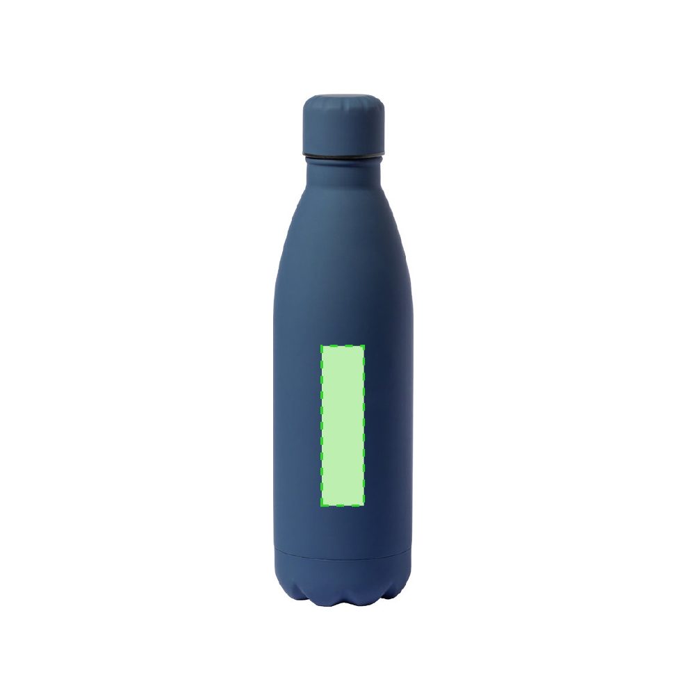 Branding diagram for Stainless steel drinking bottle, 790 ml Jenings – Front, central