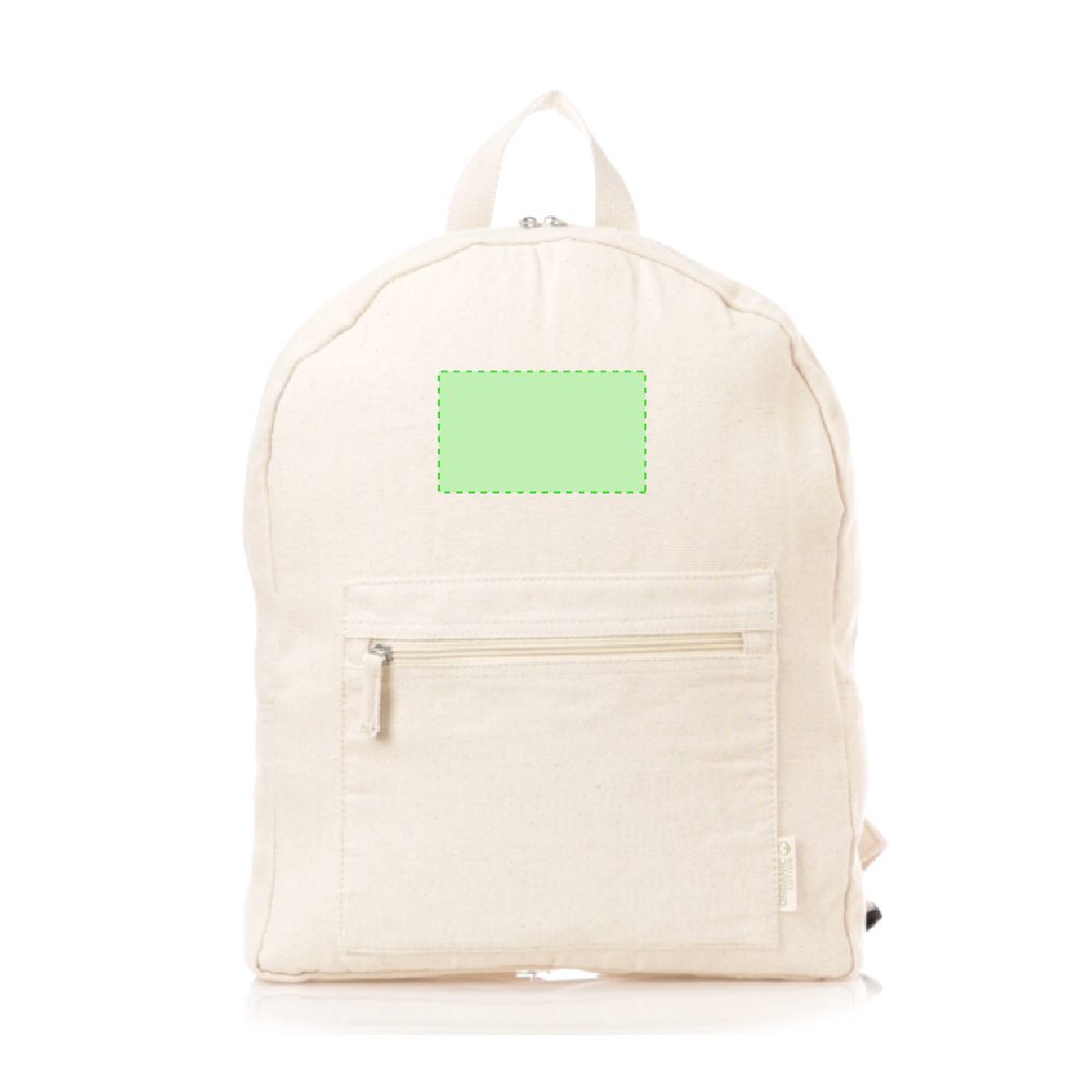 Druckskizze für Rucksack aus Baumwolle Saunders – Oberseite