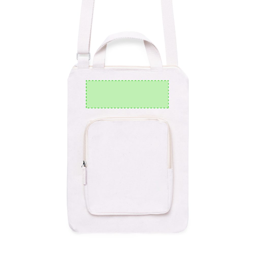 Branding diagram for Laptop bag 15 inches Leduc – Top top